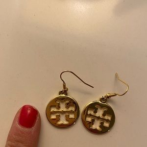 Tory Burch gold colored earrings